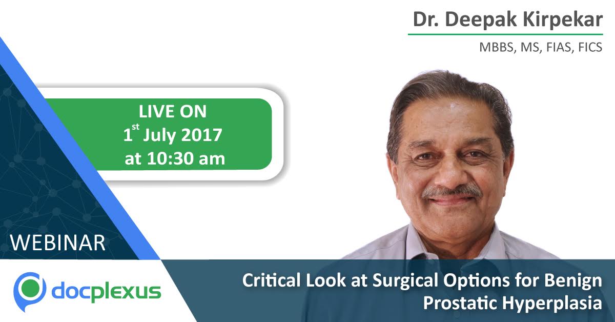 Webinar On Surgical Options For Benign Prostatic Hyperplasia