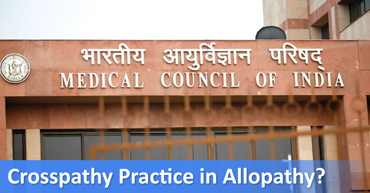 MCI And IMA Stand On Specialist Cross Pathy Practice