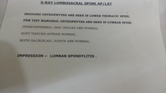 Cervical And Lumbosacral Spondolysis