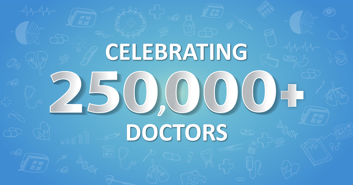 Congratulations! Docplexus Community is 250,000+ Doctors Strong