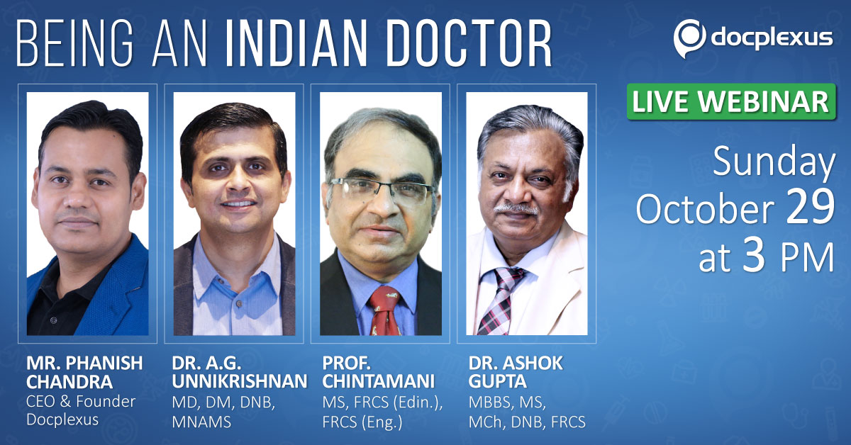 Being an Indian Doctor, LIVE Discussion with Expert Panelists