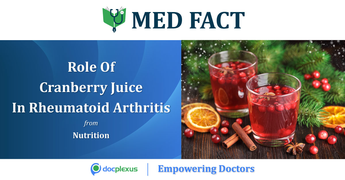 Should Rheumatoid Arthritis Patients Drink Cranberry Juice More Often?
