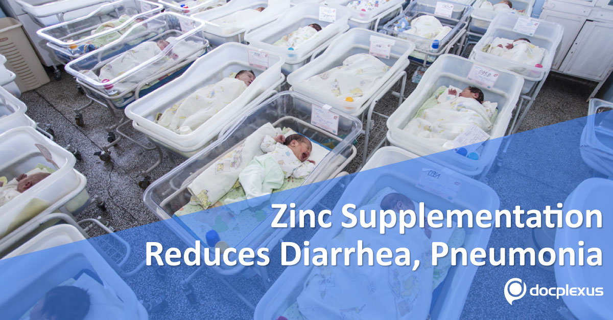 Trial In Infants, Zinc Supplementation Prevents Diarrhea And Pneumonia