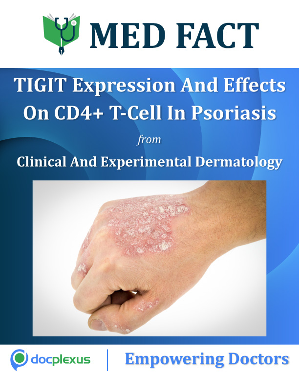 Correlation Of TIGIT Expression Levels On CD4+ T Cells With Disease Severity In Psoriasis