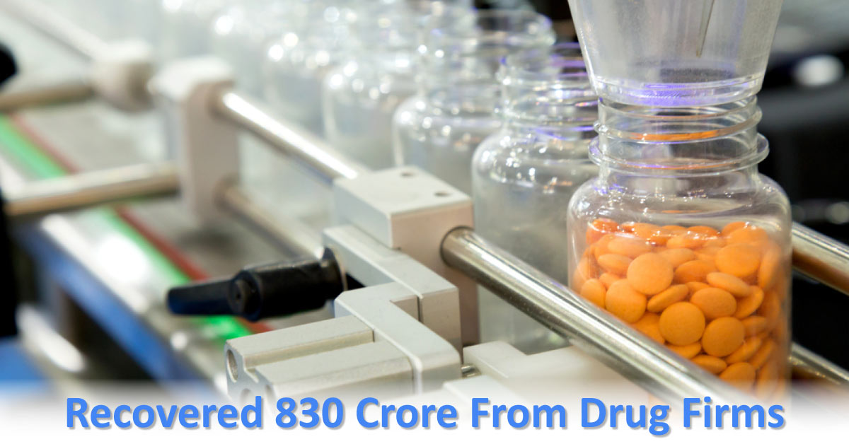Government Recovers Fine From Pharma Firms For Overcharging