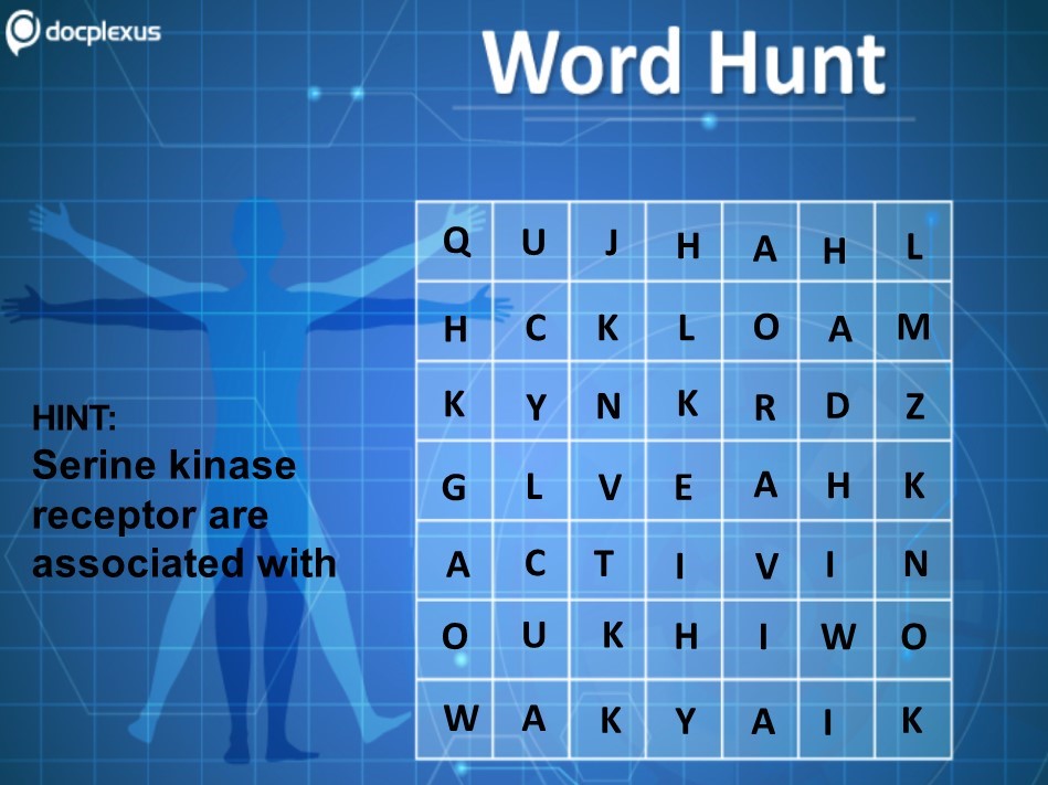 Serine Kinase Receptors are Associated with ____?
