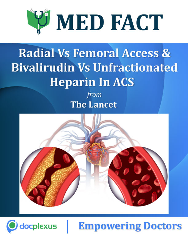 Radial Vs Femoral Access & Bivalirudin Vs Unfractionated Heparin In ACS Patients