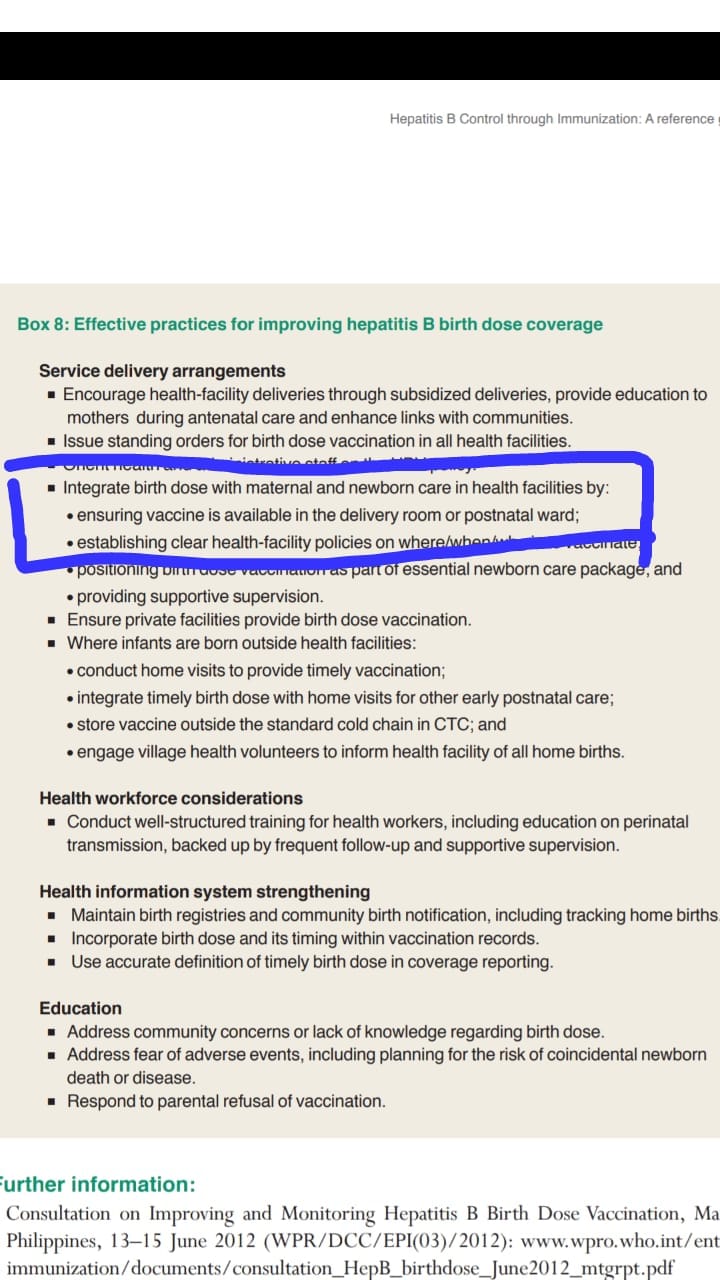 Rationale Of Not Using Fridge In Labour Room And OT For Keeping Vaccines