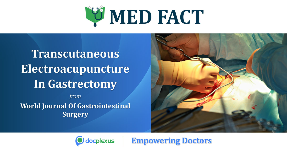 Effects Of Transcutaneous Electroacupuncture For Alleviating Postoperative Ileus