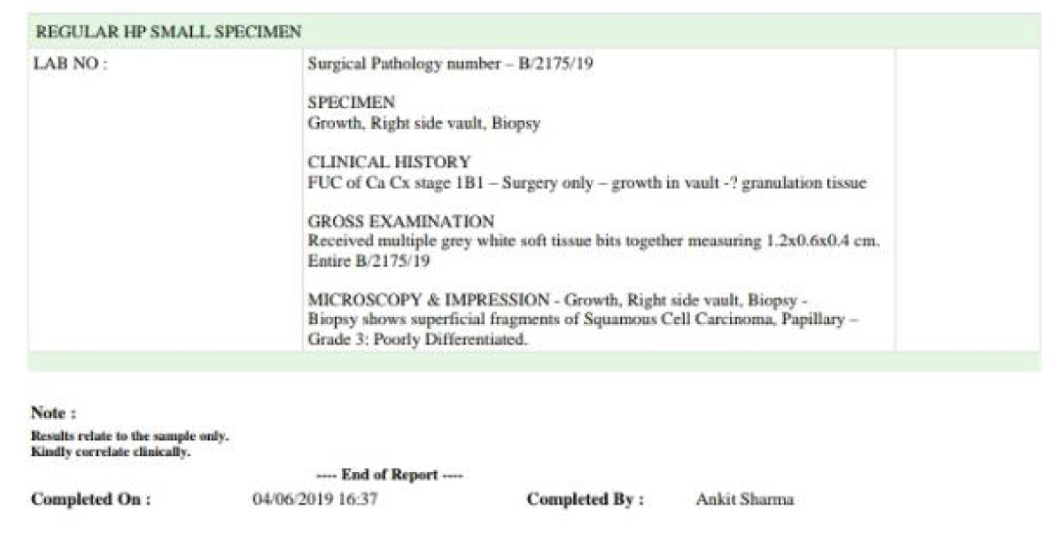 Fu Of Carcinoma Cervix
