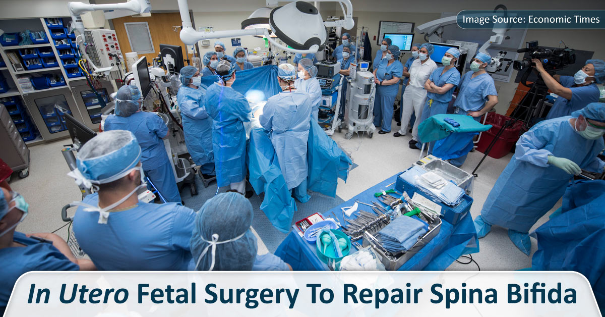 In Utero Fetal Surgery On A 23-Week-Old Fetus