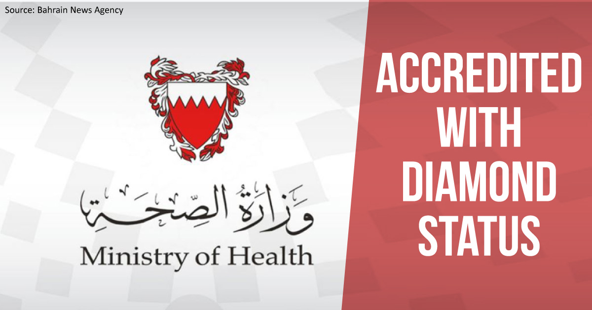 Bahrain Health Ministry Granted The Accreditation Diamond Status