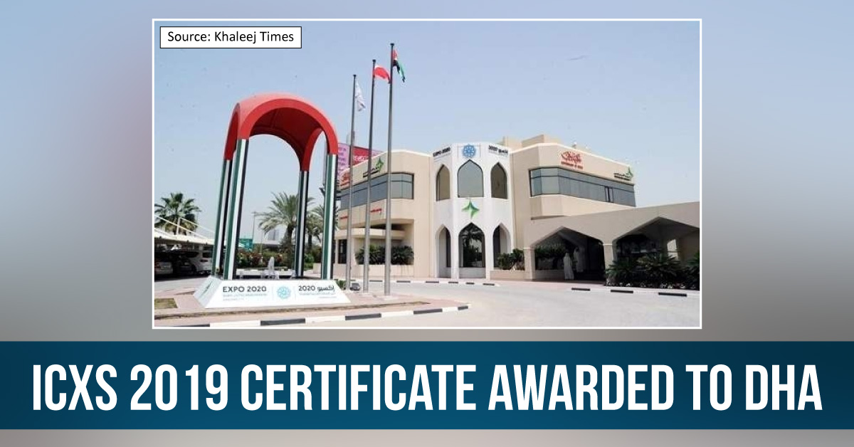 DHA Awarded With The International Customer Experience Standard 2019 Certificate