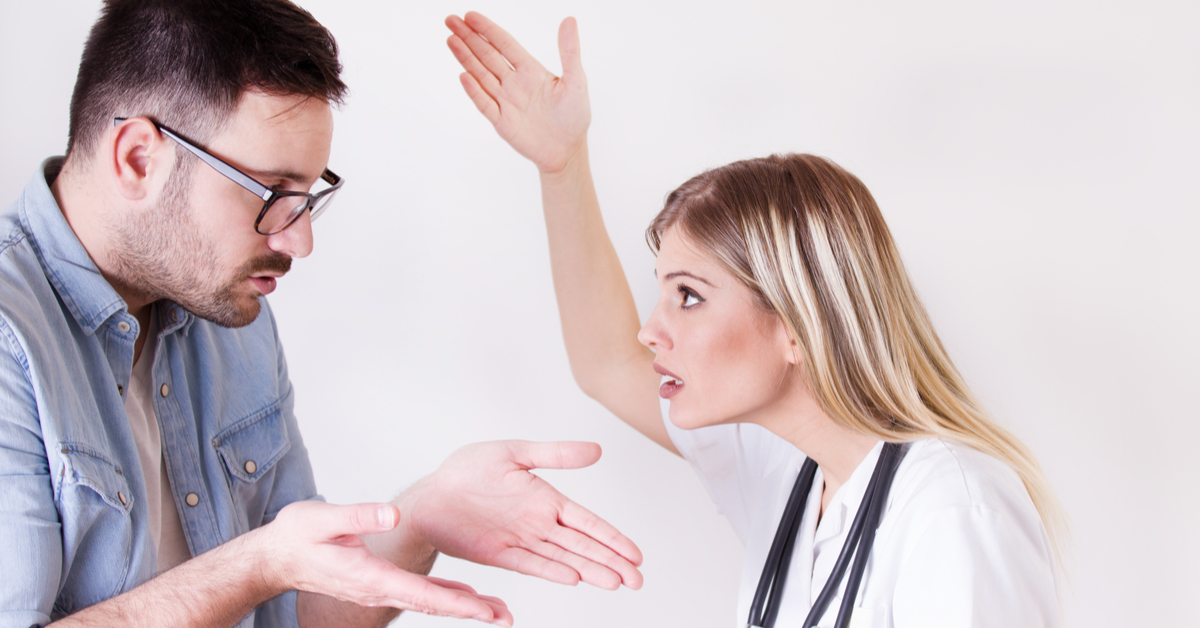 How should I deal with weird patients giving insulting comments