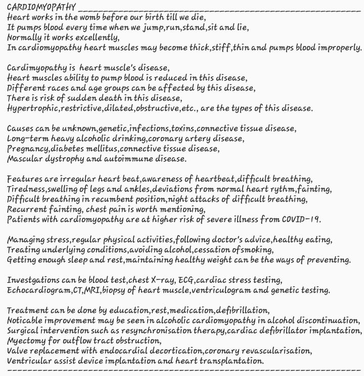 Cardiomyopathy