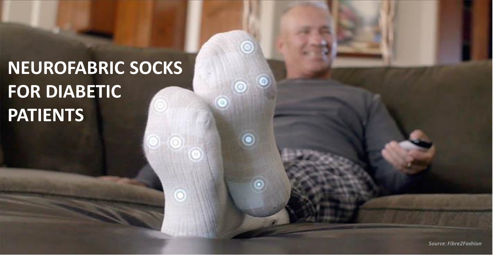 A Pair of Diabetic Socks to Monitor the Temperature of Feet