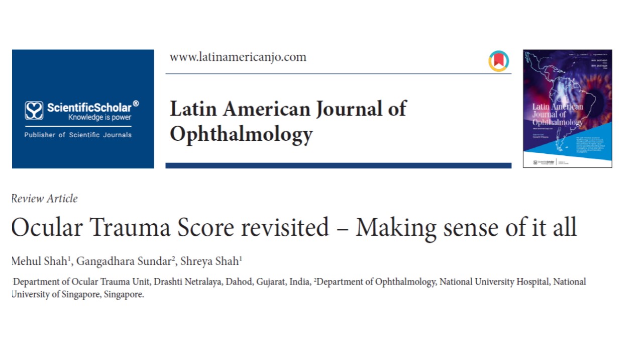 Ocular Trauma Score Revisited – Making Sense Of It All
