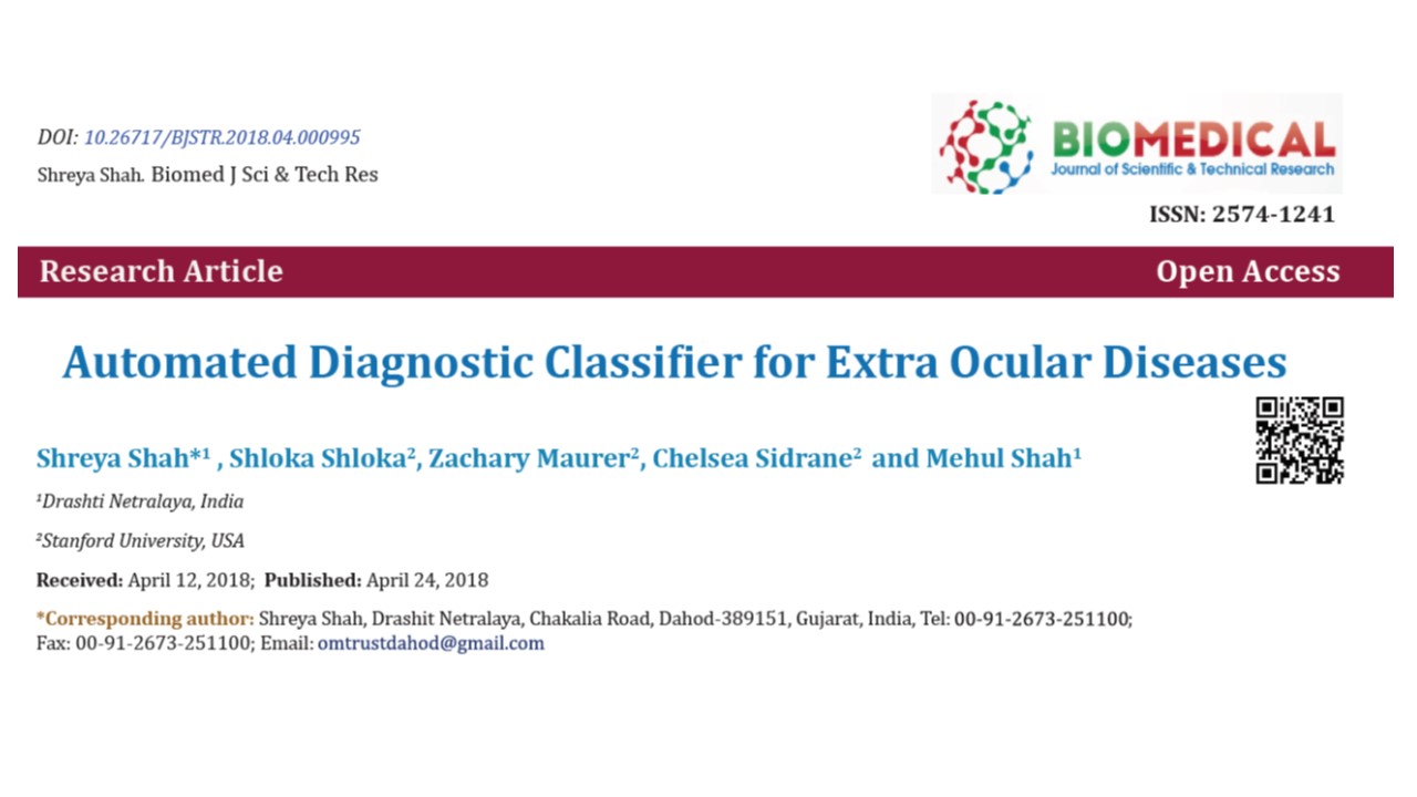 Automated Diagnostic Classifier For Extra Ocular Diseases