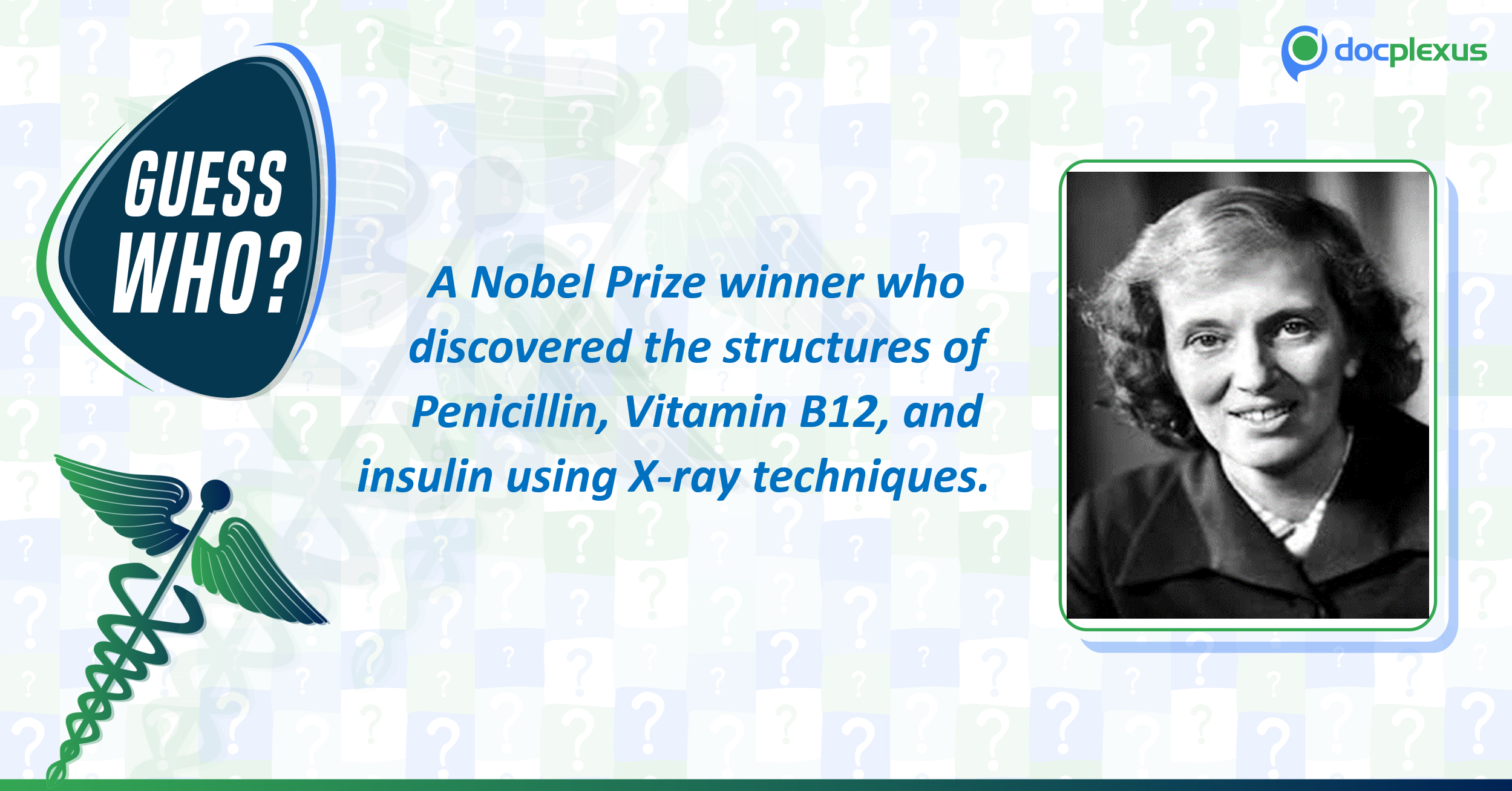 Identify This English Biochemist Who Derived Structures of Biological Molecules
