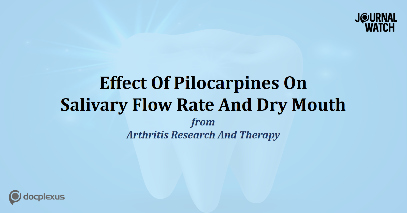 The Effect Of Pilocarpine On Dental Caries In Patients With Primary Sjögren’s Syndrome