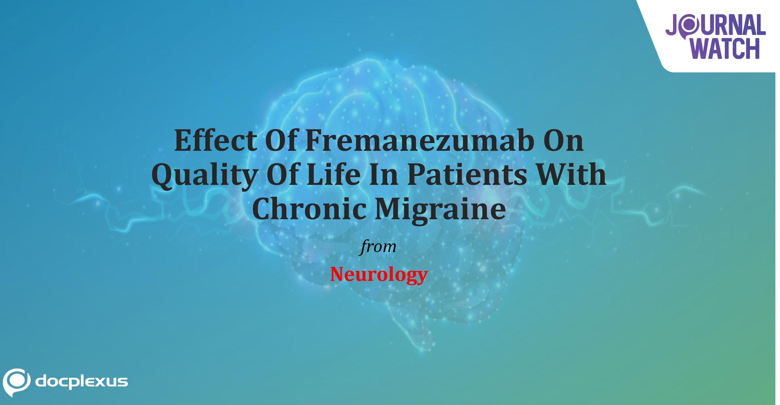 Effect of Fremanezumab On The Quality Of Life and Productivity in Patients With Chronic Migraine