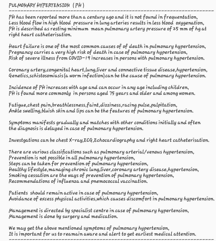 Pulmonary Hypertension