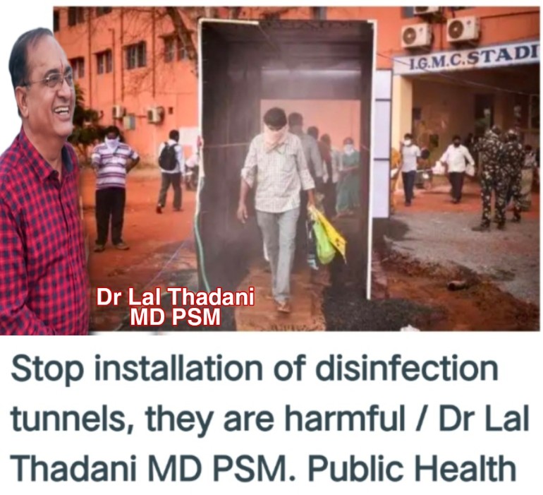 Stop Installation of Disinfection Tunnels