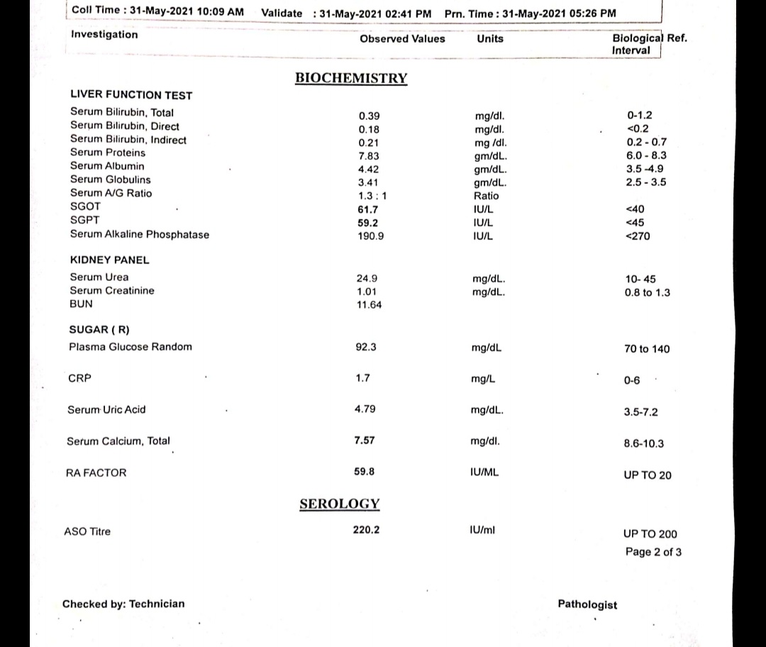 Generalized Pain in Abdomen