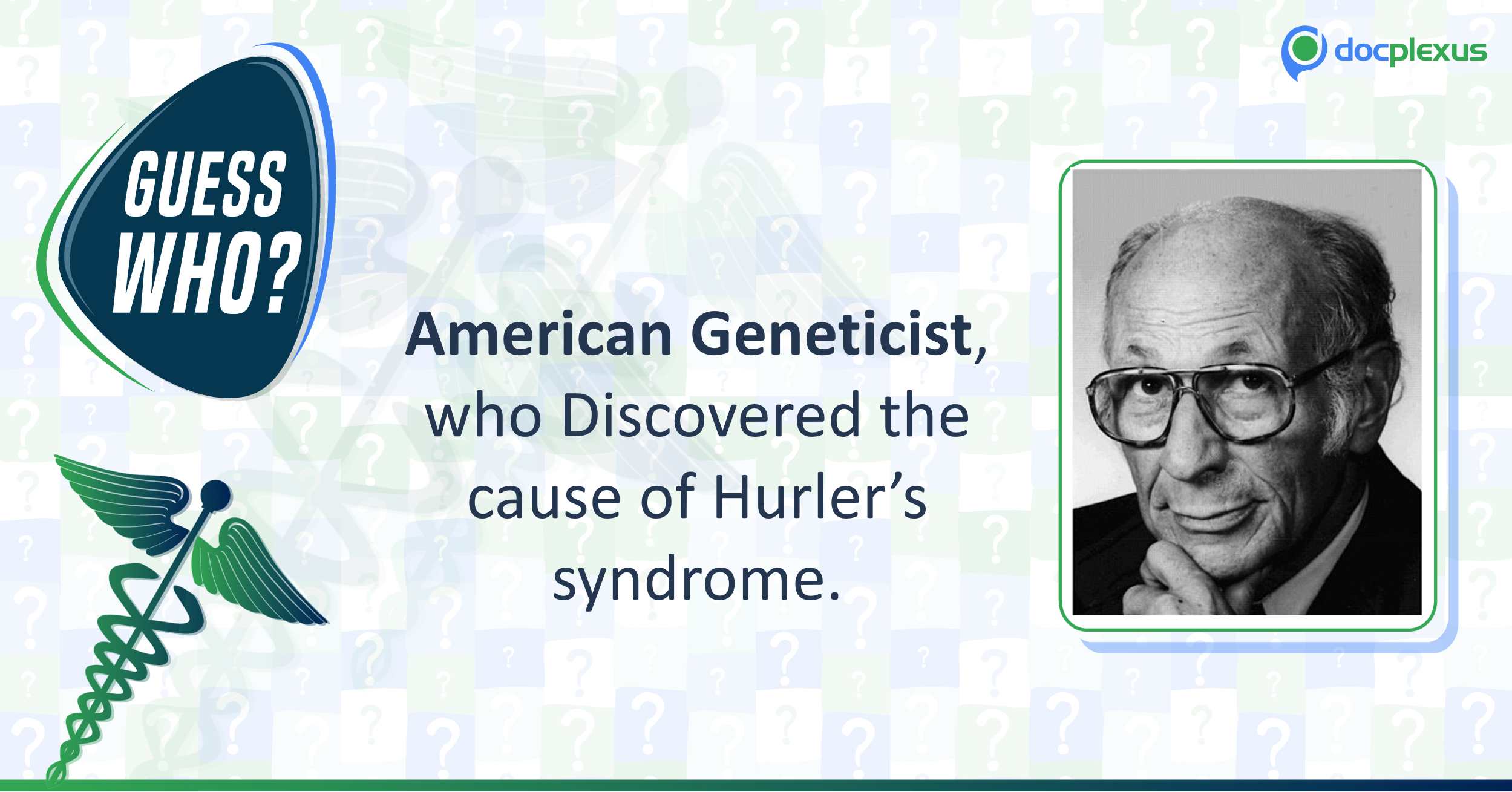 Identify the Name of This Geneticist