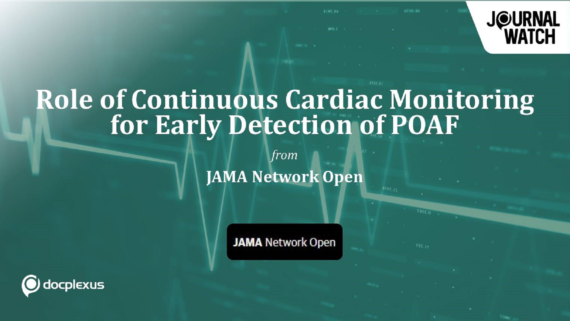 Continuous ECG Monitoring for Detection of Undiagnosed POAF