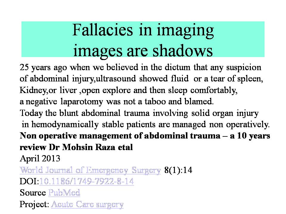 Images Are Shadows And Shadows May Be Deceptive