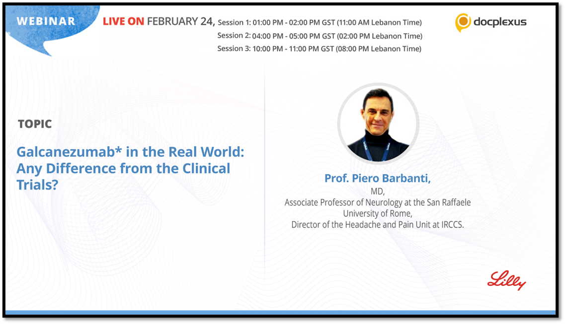 Galcanezumab* in the Real World: any difference from the Clinical Trials?