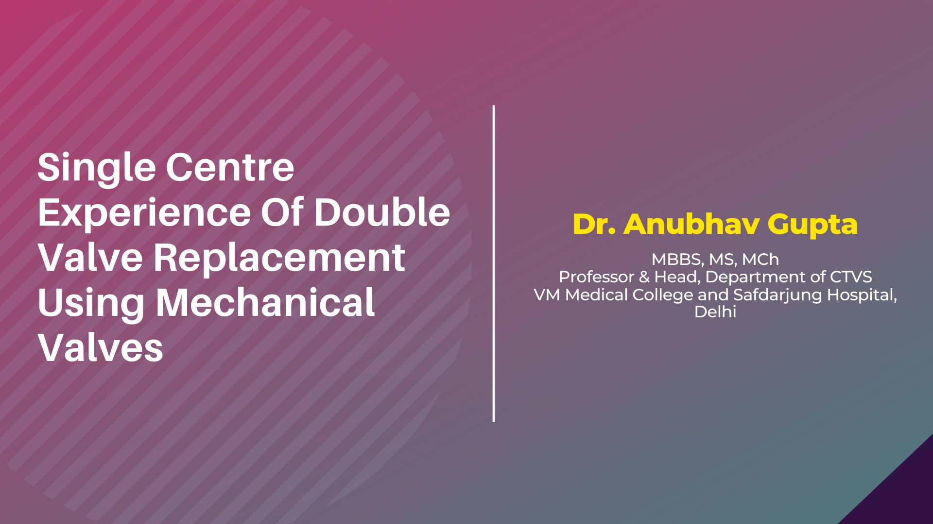 Double Valve Replacement Using Mechanical Valves