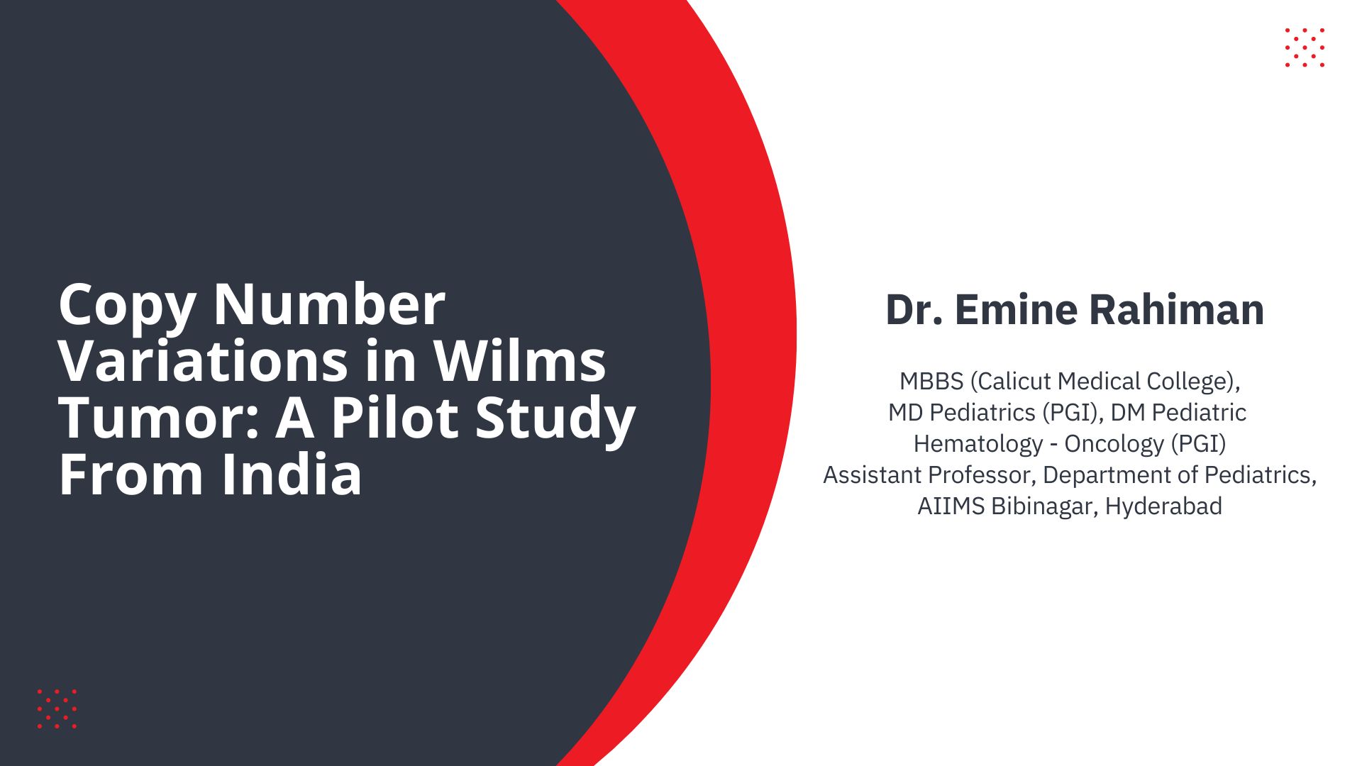 Copy Number Variations in Wilms Tumor
