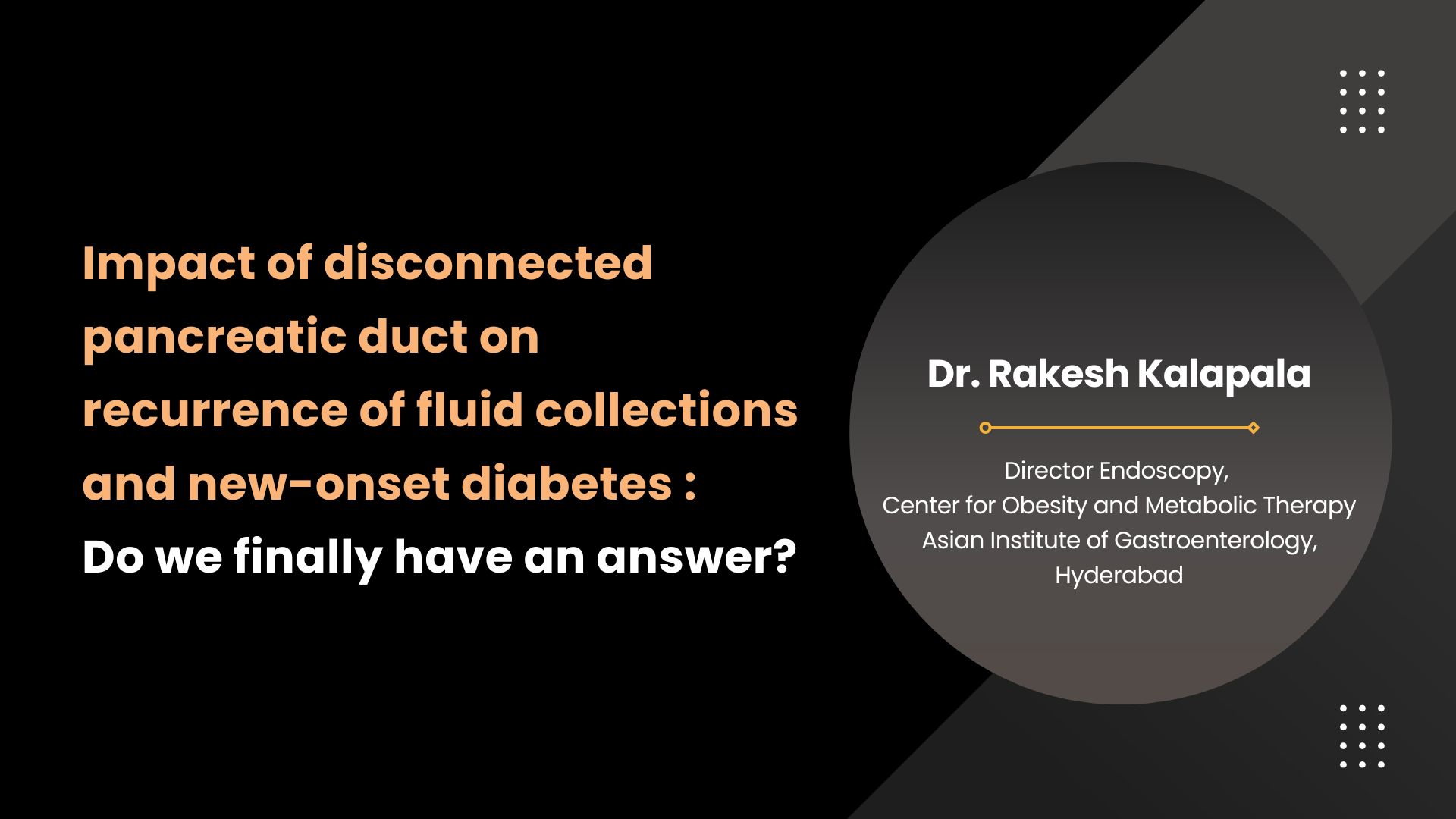 Impact of Disconnected Pancreatic Duct on Recurrence of Fluid Collections and New-onset Diabetes: Do We Finally Have an Answer?