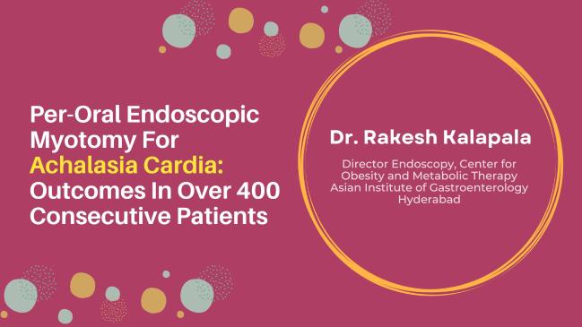 Per-oral Endoscopic Myotomy For Achalasia Cardia: Outcomes In Over 400 Consecutive Patients