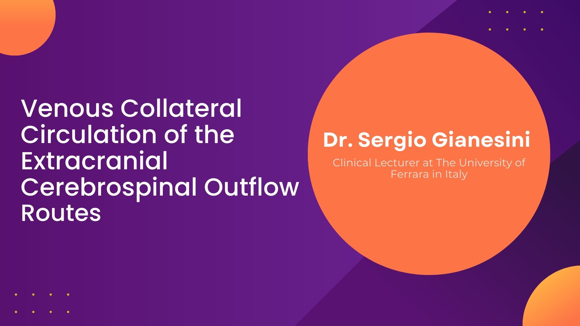 Venous Collateral Circulation Of The Extracranial Cerebrospinal Outflow Routes