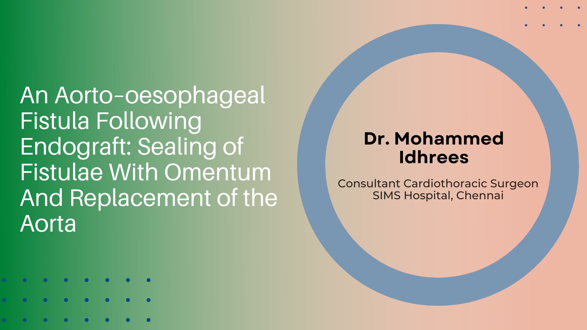 An Aorto–oesophageal Fistula Following Endograft: Sealing Of Fistulae With Omentum And Replacement Of The Aorta
