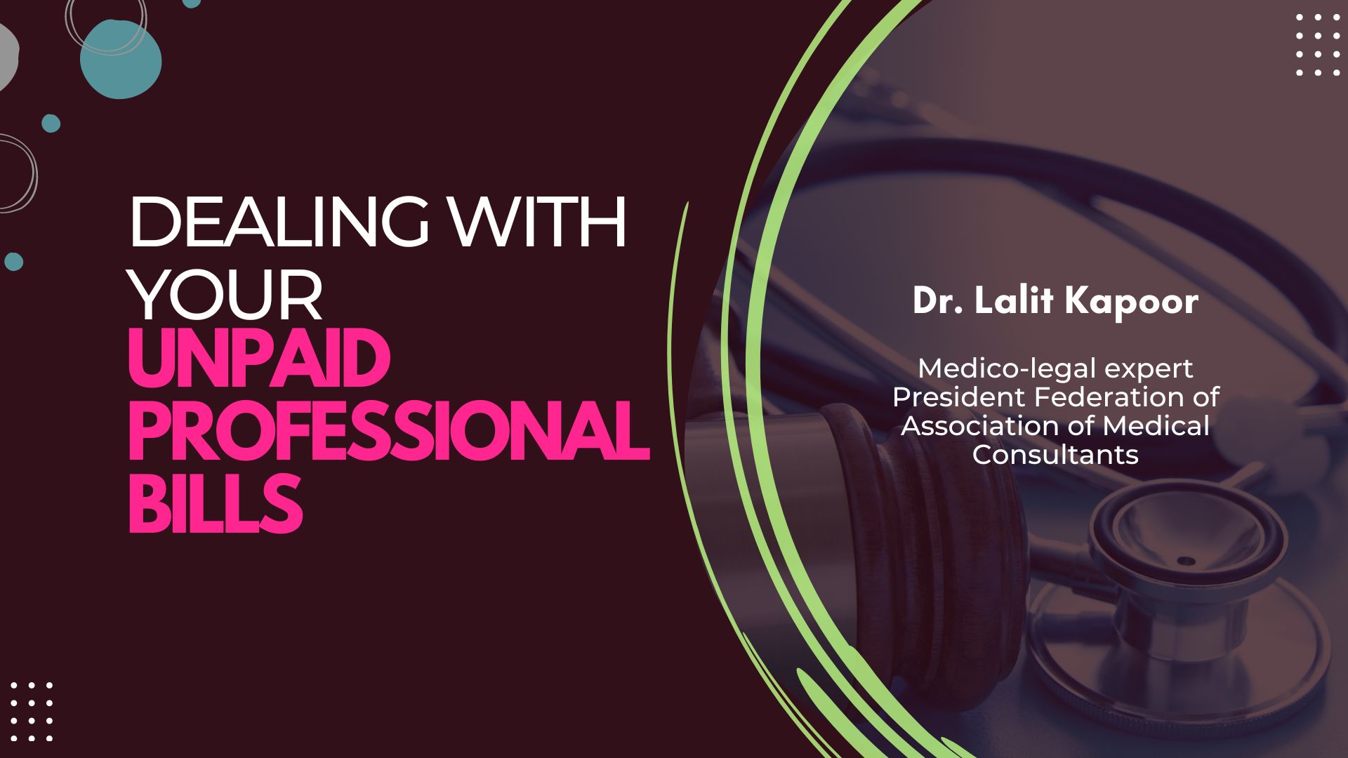 Dealing with Your Unpaid Professional Bills