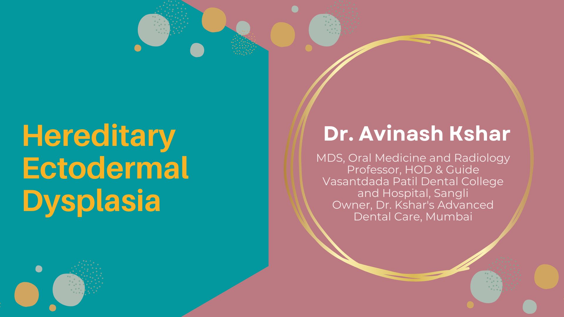Hereditary Ectodermal Dysplasia: Report Of 11 Patients  From A Family