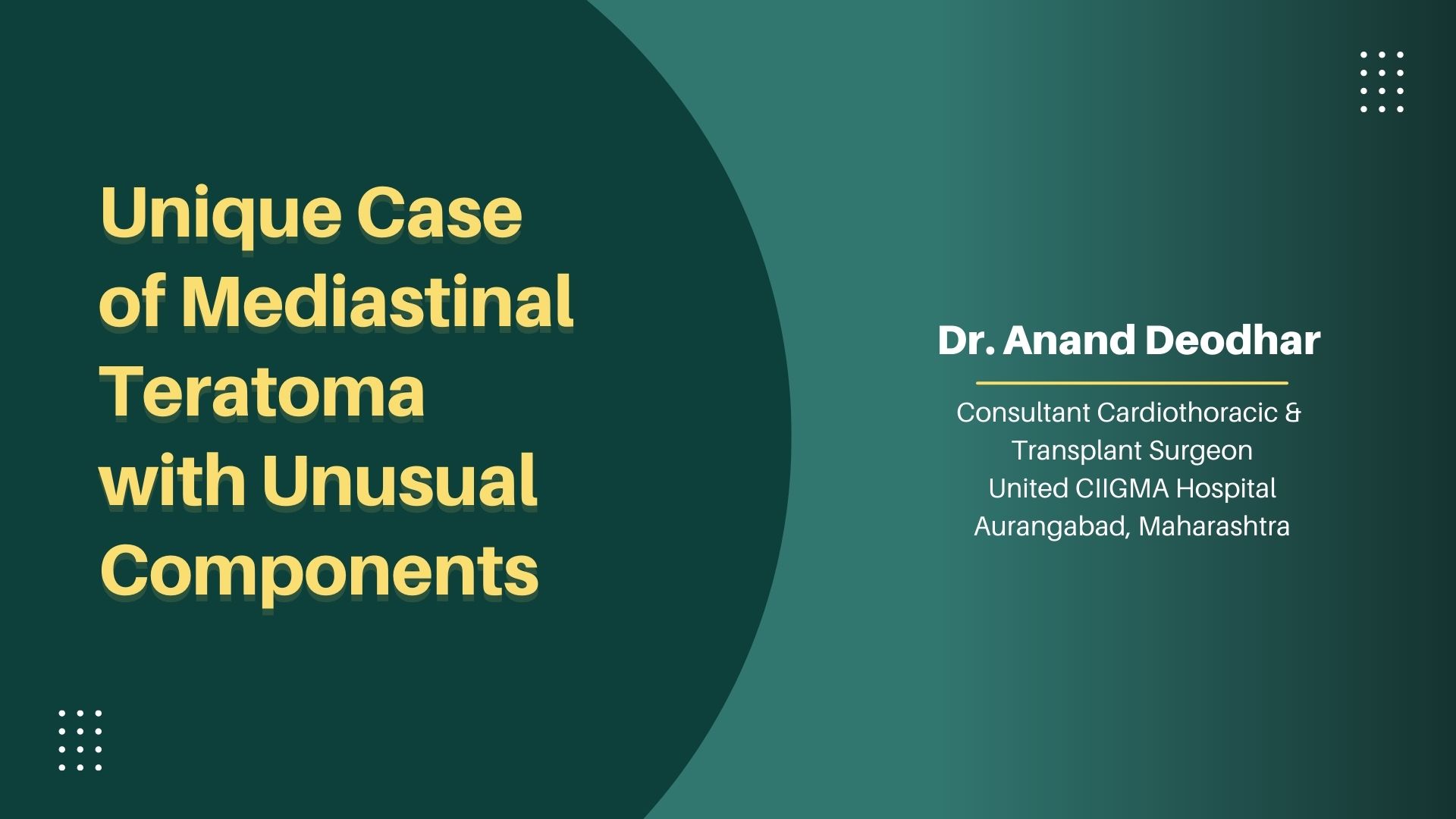 Unique Case of Mediastinal Teratoma With Unusual Components