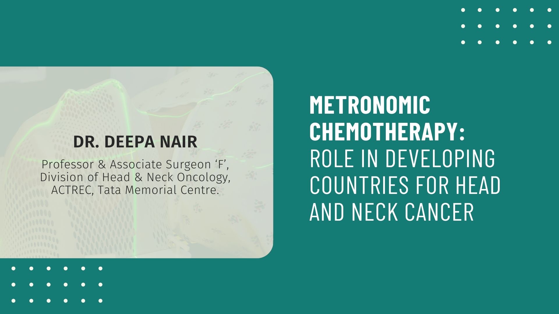 Metronomic Chemotherapy: Role in Developing Countries for Head and Neck Cancer