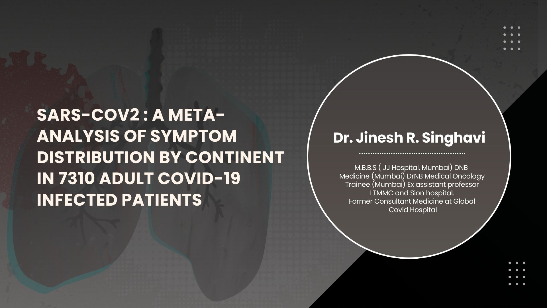 SARS-Cov2 : A Meta-analysis of Symptom Distribution By Continent in 7310 Adult COVID-19 Infected Patients