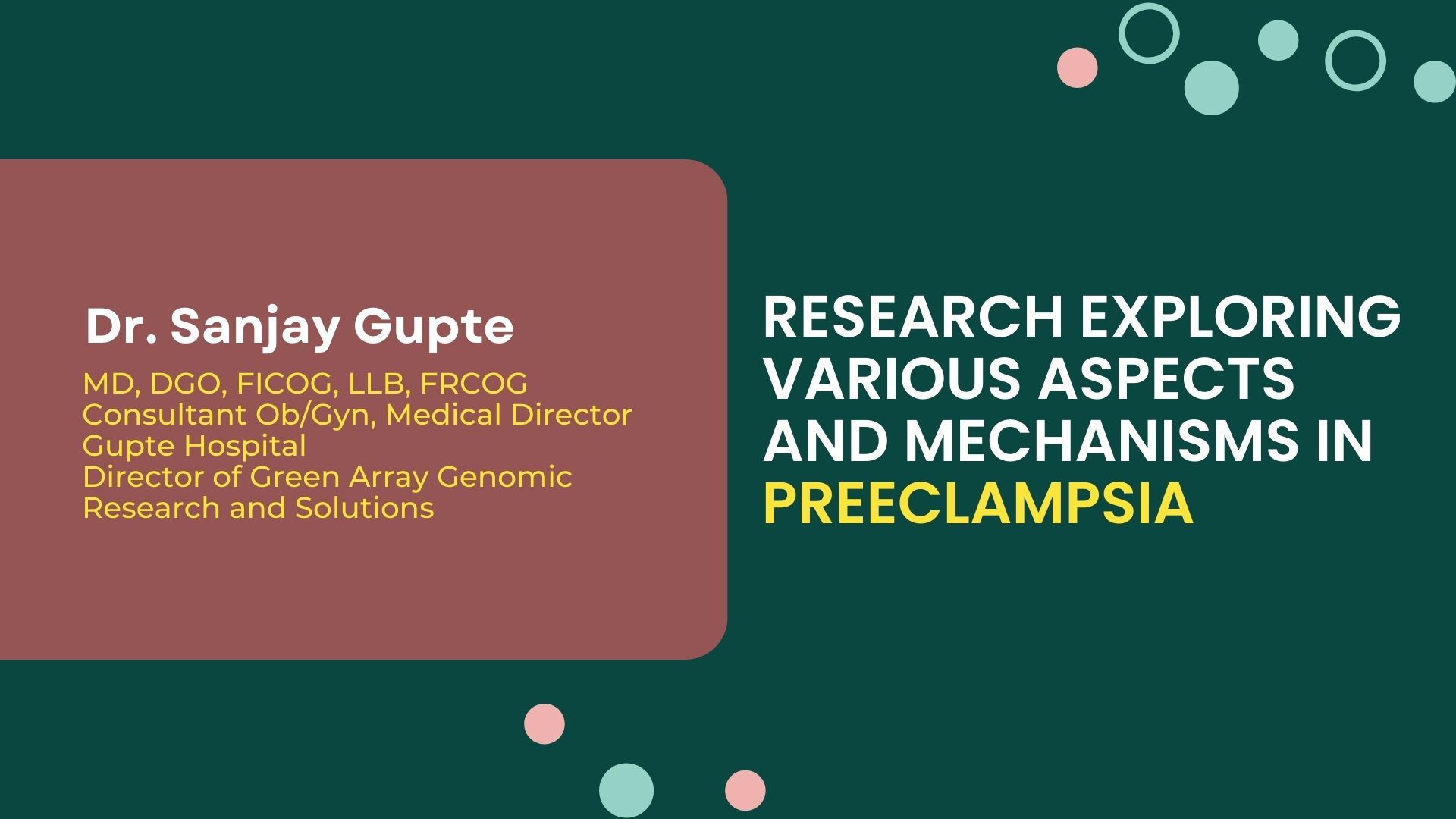The Revamp Study: Research Exploring Various Aspects And Mechanisms In Preeclampsia