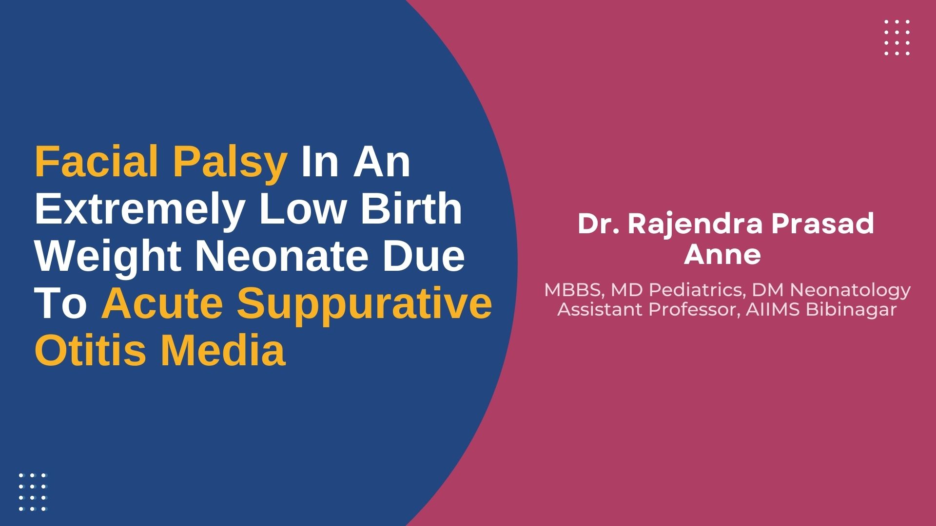 Facial Palsy In An Extremely Low Birth Weight Neonate Due To Acute Suppurative Otitis Media
