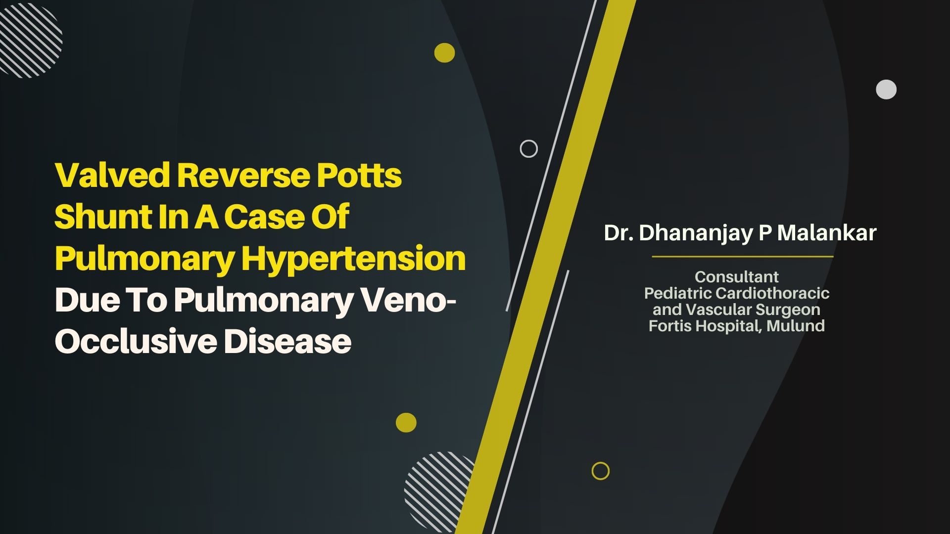 Valved Reverse Potts Shunt in a Case of Pulmonary Hypertension Due to Pulmonary Veno-occlusive Disease