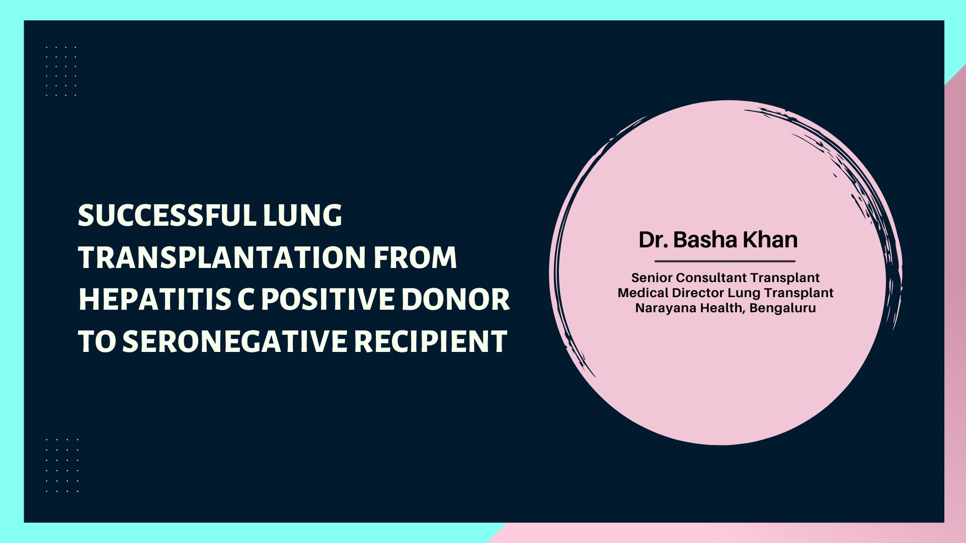 Successful Lung Transplantation From Hepatitis C Positive Donor to Seronegative Recipient