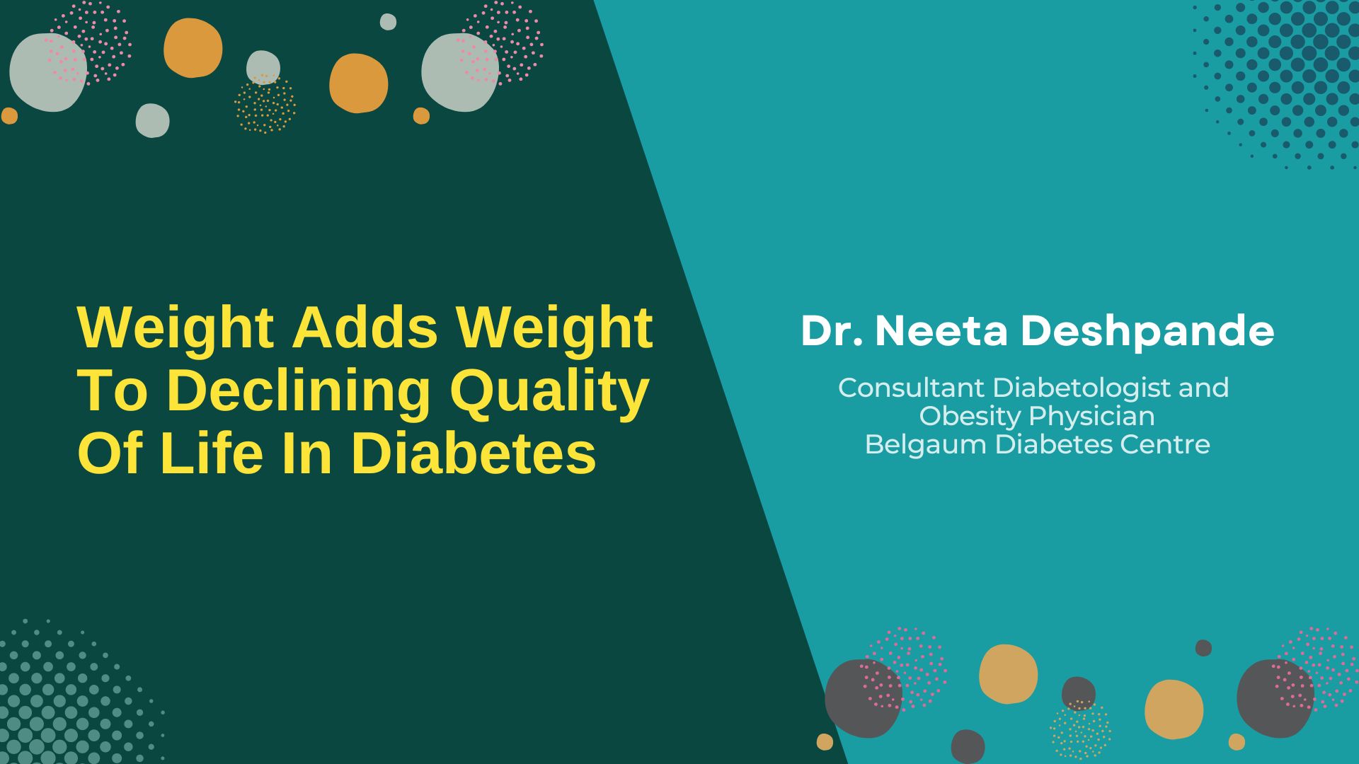 Weight Adds Weight To Declining Quality Of Life In Diabetes