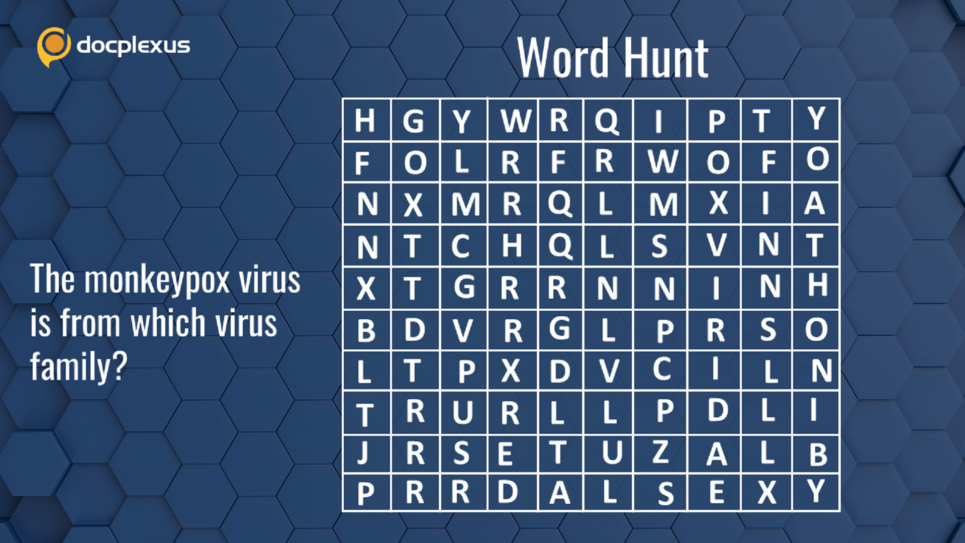 A Brainteaser on Monkeypox Virus
