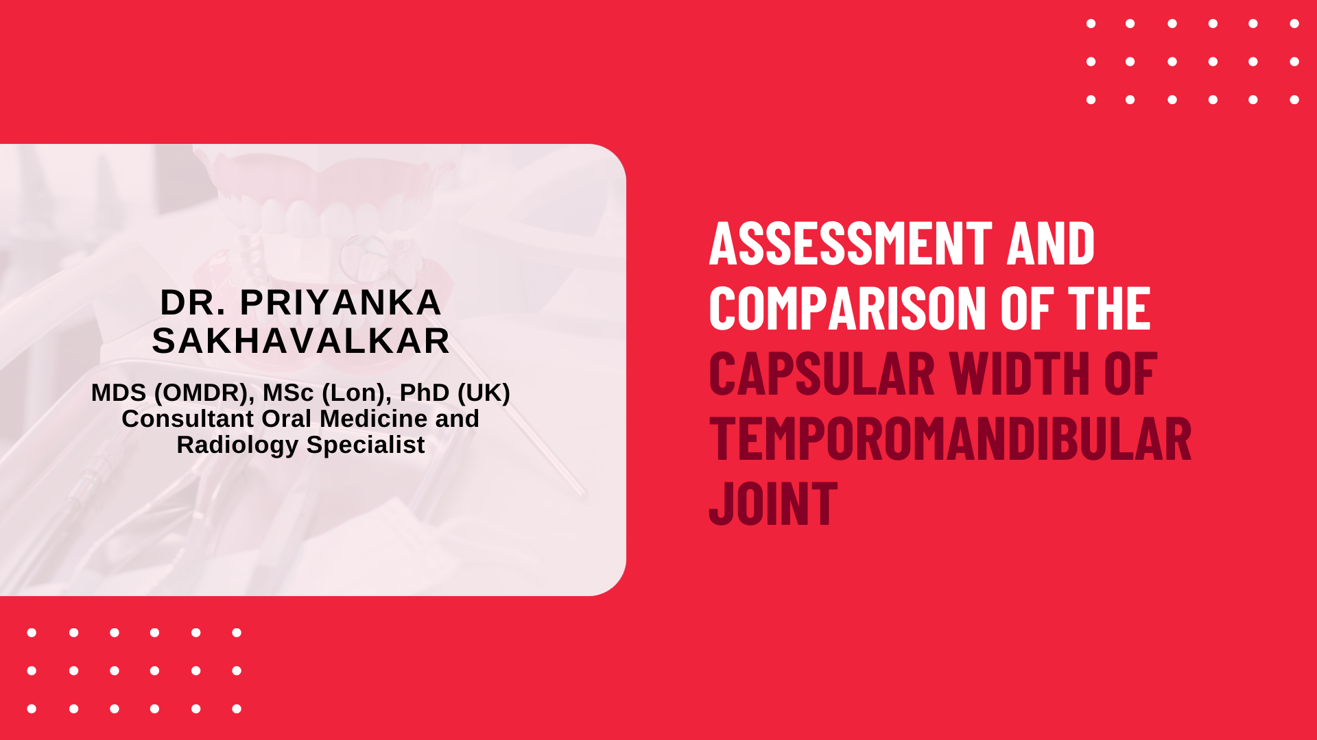 Assessment and Comparison of The Capsular Width of Temporomandibular Joint